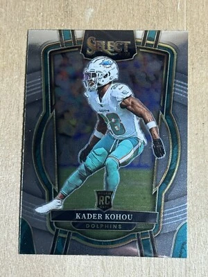 2022 Miami Dolphins ROOKIE Kader Kohou Panini Select CLUB LEVEL ROOKIE CARD 240 - Image 1 of 2