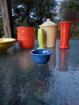 BOUILLON lapis blue HOMER LAUGHLIN FIESTA 6 3/4 OZ NEW