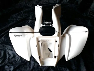 WHITE FRONT SECTION FAIRING PLASTICS YAMOTO QUAD 150CC 200CC BASHAN S-3 - Picture 1 of 4