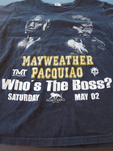 Mayweather Vs Pacquio May 2 2015 Las Vegas Shirt Black Short Sleeve #23M Cover