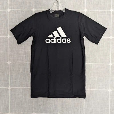 Adidas Swim Shirt Boys Kids Medium Black Rash Guard Short Sleeve - Image 1 of 4