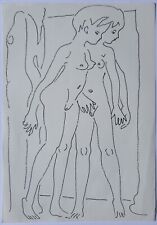 Zeichnung Federzeichnung Tinte Personen Akte Frauen Edvard Frank Nachlass