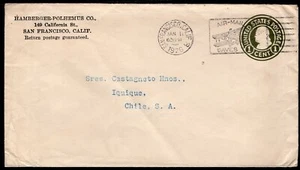 641 US TO CHILE PS STATIONERY ENVELOPE 1926 SAN FRANCISCO, CA - IQUIQUE - Picture 1 of 2