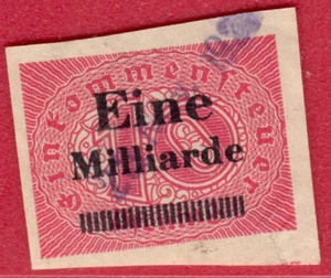 DEUTSCHLAND AUFDRUCK EINE MILLIARDE EINNAHMEMARKE 6607 - Bild 1 von 2