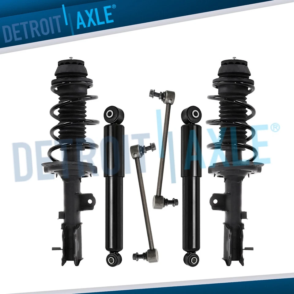 Front Struts & Coil Spring Rear Shocks Sway Bars for 2012 - 2017 Hyundai Accent - Image 1 of 4