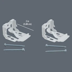 VIGNETTE SHADE BRACKETS KIT 2 EA NEW IMPROVED METAL HUNTER DOUGLAS (KIT9205)* - Picture 1 of 10