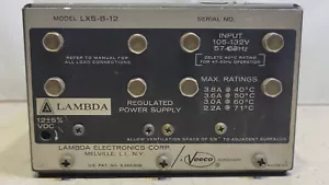 Lambda Regulated Power Supply LXS-B-12. 12VDC . 105-132 VAC. - Picture 1 of 11