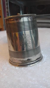 Liverpool Reform Club Tankard Silver plated Antique Half Pint Cup - Picture 1 of 8