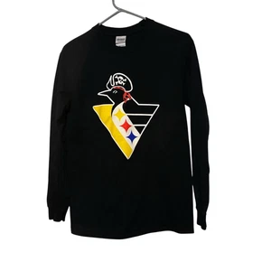 Camiseta de manga larga pequeña de los Pittsburgh Steelers Pirates Penguins talla para hombre - Imagen 1 de 4