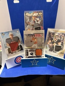 QB Patch Cards of CJ Stroud,Michael Penix Jr.,Bo Nix and Derek Carr - Picture 1 of 2