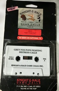 Vintage Knight &Hale Game Calls. #915 Gray Fox Fighting Distress Call - Picture 1 of 4