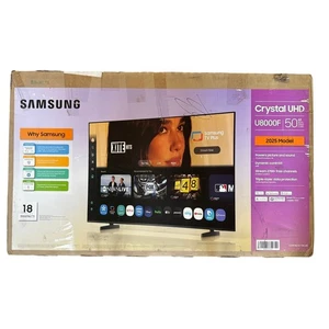 Samsung 50" 4K LED Tizen Smart TV HDR U8000F 2025 - Picture 1 of 5