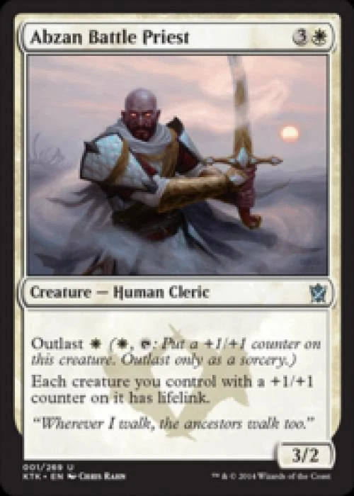 Abzan Battle Priest - Medium Play MTG Khans of Tarkir - Image 1 of 1