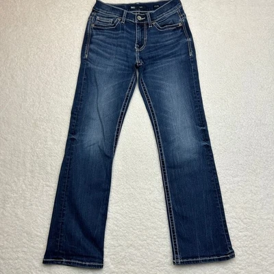 BKE Aiden Denim Blue Jeans Pants Size 27x30 (Fits 26x29) Boot Cut Straight Leg - Image 1 of 4