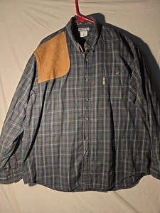 Columbia River Lodge Men's Plaid Flannel Long Sleeve Brown Ranch Pocket XXL - Picture 1 of 7
