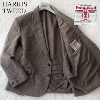 Harris Tweed Wool Tailored Jacket Men’s Size XL Made in U.K. From Japan Gift - Image 1 of 4