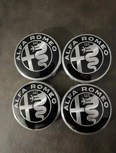 KIT 4 COPRIMOZZI ORIGINALI ALFAROME 60MM GIULIETTA GIULIA STELVIO TONALE NUOVI - Imagen 1 de 3