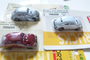 HO SMART JUGUETE tres (3) diferentes colores VW Bugs NUEVO STOCK ANTIGUO NUEVO EN PAQUETE - Imagen 1 de 4