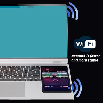 EU Plug 15.6in Double Screen Laptop 6.95in Sub Screen 0.9MP Camera 32GB RAM - Image 1 of 4