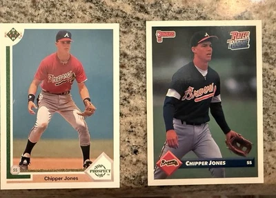 Pair Of Chipper Jones Cards - Image 1 of 2