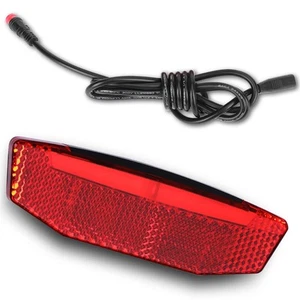 EBike Tail Light, 6V-60V LED Warning Light High Brightness Bike Rear Light Ni... - Picture 1 of 9