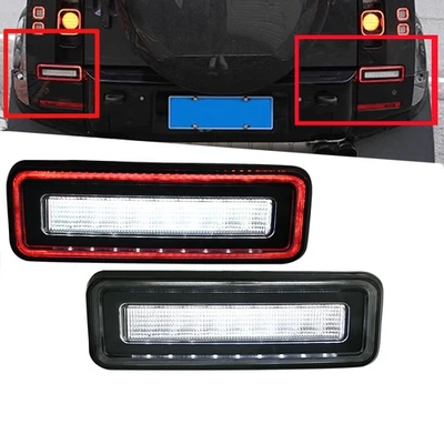 Luces de freno de parachoques trasero LED DRL para Land Rover Defender 90 110 130 2020-2024 Foto 1 de 4