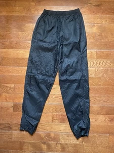 Vintage Nike Hose Herren Medium Schwarz 90s Parachute Windbreaker Nylon Gefüttert - Bild 1 von 16