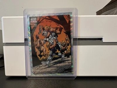 Stormtrooper Overrun! 2023 Topps Star Wars Galaxy Wave переливающаяся карточка /99 #24 - Изображение 1 из 2
