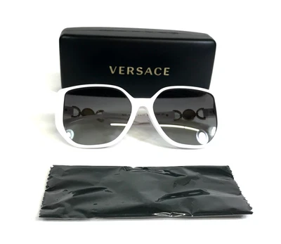 Gafas de sol Versace MOD.4449-D 314/11 blancas marcos mariposa lentes degradadas grises Foto 1 de 4