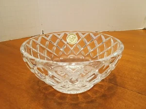 Lenox Voll Bleikristall Schale Diamantschliff Starburst Tschechien Nuss Bonboniere - Bild 1 von 7