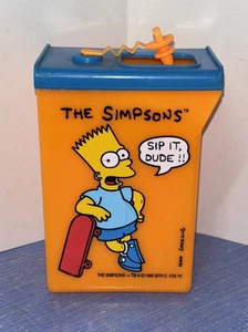 Los Simpson Sip-a-Roos Caja de Jugos Soporte para Bebidas Bart Skateboard Toymax 1990 - Imagen 1 de 6