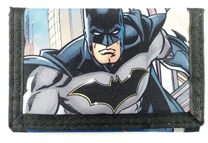 DC Comics Batman Here to Help Boys Trifold Money Change Notes Wallet New - Picture 1 of 4