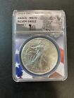 2021 (W) Silver Eagle Anacs Ms-70 - Uncirculated - Type 1 - Certified Slab - $1