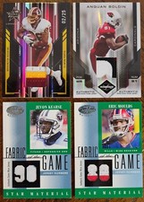 2000s FOOTBALL STAR #d GU JERSEY/PATCH 3 COLOR BOLDIN, PORTIS EX-NM+ READ *YCC*