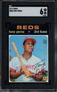 1971 Topps #580 Tony Perez SGC 6 Cincinnati Reds Baseball Card