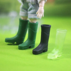 3Pair Dollhouse Miniature 1:12 Scale Rain Boots Colourful Rubber Shoes Accessory - Picture 1 of 13