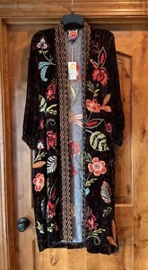 NWT~Johnny Was "Isabella" Velvet/Leopard Kimono/Jacket~sz Small New Retail $528 - Picture 1 of 16