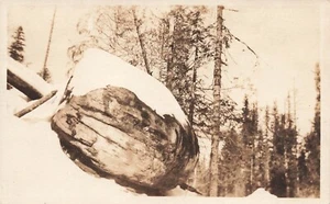 LP87 Elk Creek Idaho Boulder near top of Elk Butte RPPC Postcard - Picture 1 of 1