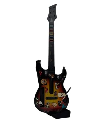 Nintendo Wii Wireless Guitar Hero RedOctane Sunburst Controller 95455.805 strap - Image 1 of 4