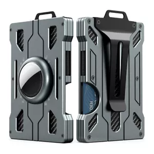 AirTag Wallet,Tactical Wallet with Money Clip,RFID Blocking Minimalist Wallet - Picture 1 of 8