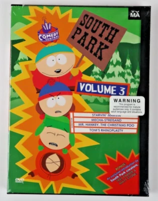 South Park - Volume 3 (DVD, 1998) Brand New Sealed Sout Park Series Movie Foto 1 de 2