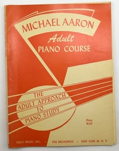 Libro de curso de piano para adultos Michael Aaron 1 hoja de método musical molinos de estudio de piano - Imagen 1 de 7