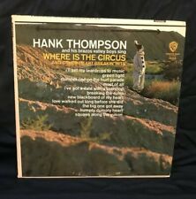 Hank Thompson Vinyl Records Where Is The Circus Music LP Record 12" Album 