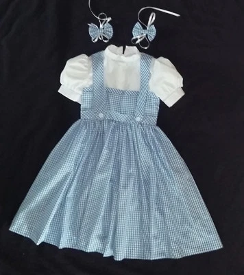 Wizard of Oz Dorothy inspired Child Costume Dress Toddler Size 1-8 years old - Image 1 of 4