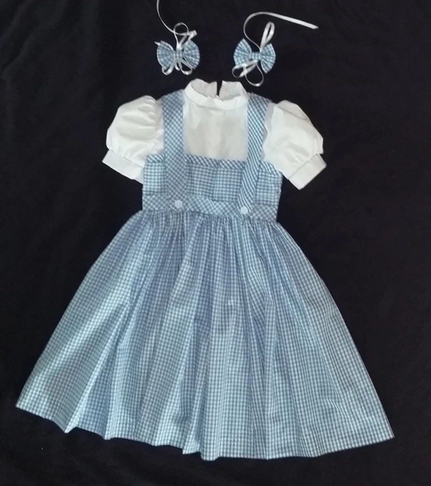 Wizard of Oz Dorothy inspired Child Costume Dress Toddler Size 1-8 years old - Image 1 of 4
