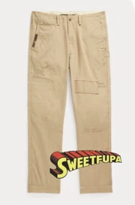 Polo Ralph Lauren Distressed Repair Patches Chino Khaki Army Camo Men’s W33 L30 - Bild 1 von 17