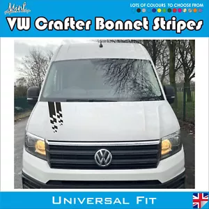 VW Volkswagen Crafter Bonnet Stripes Motorhome Decals Stickers Graphics 139 - Picture 1 of 5