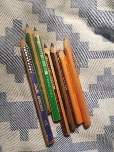 Buntstifte Stift Set 7 Stück Bunt Color Colour Grün Eberhard Faber Dicki Dick - Bild 1 von 3