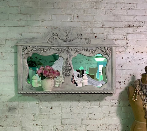 Painted Cottage Shabby Chic French Mirror Cover