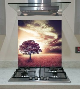 Purple Glass Splashback for sale | eBay